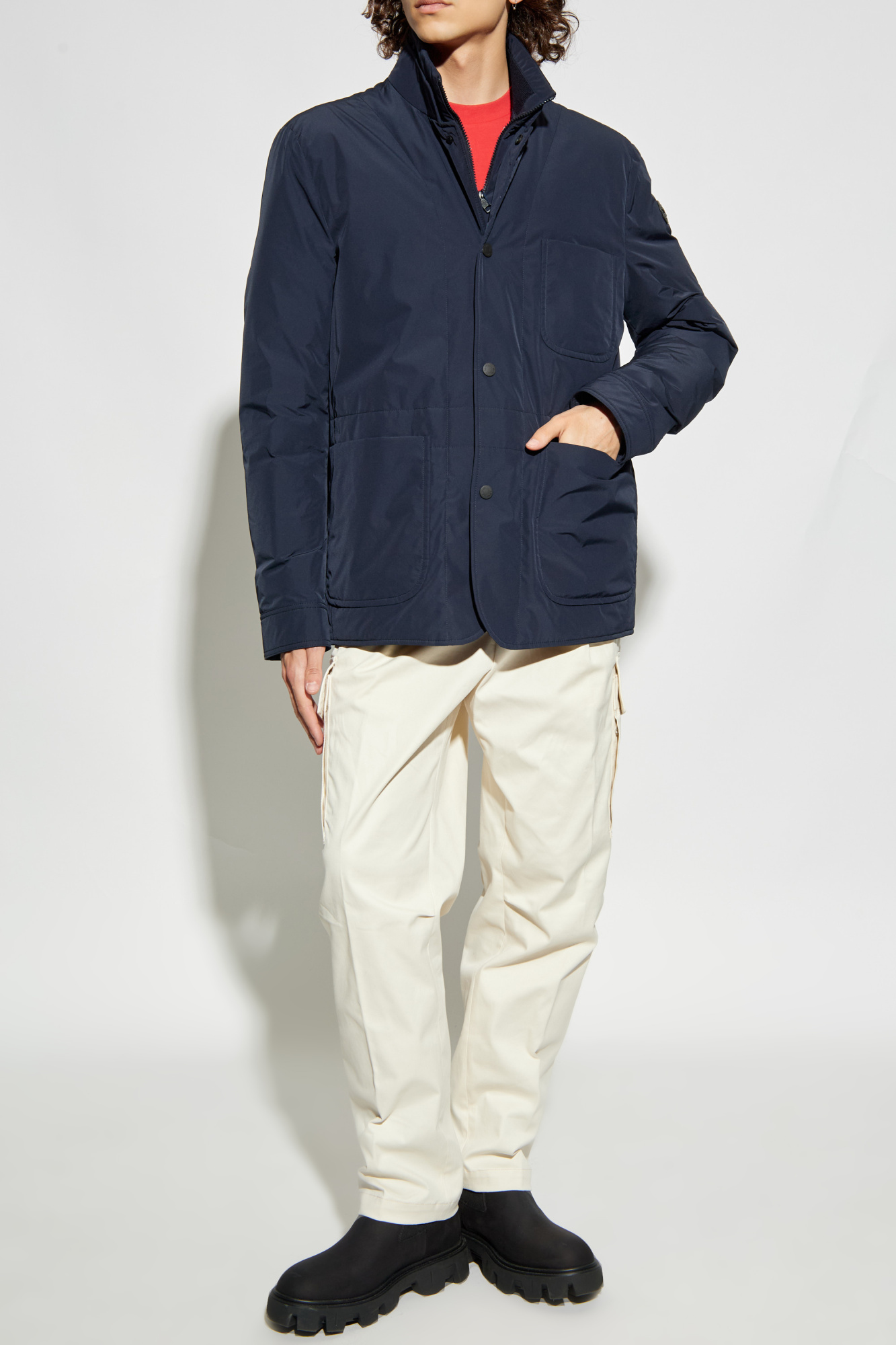 Granatowy Kurtka `Brieuc` Moncler - Vitkac Polska